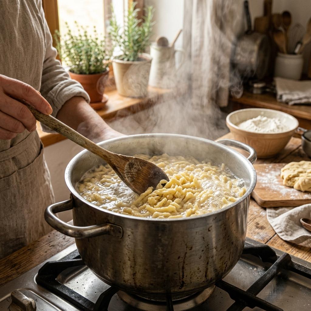 Spätzle kochen