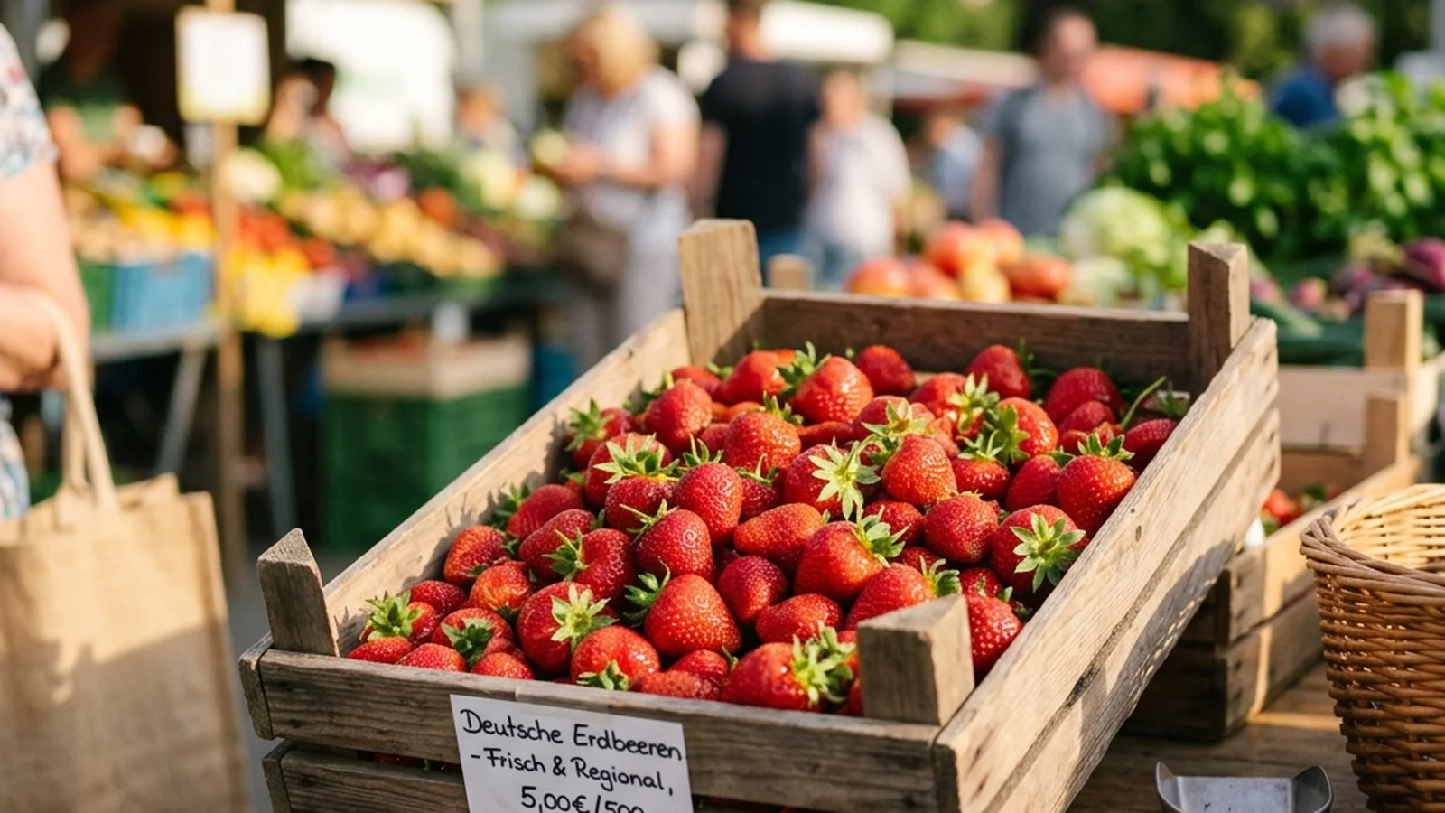 Erdbeerzeit in Deutschland — frische Freilanderdbeeren