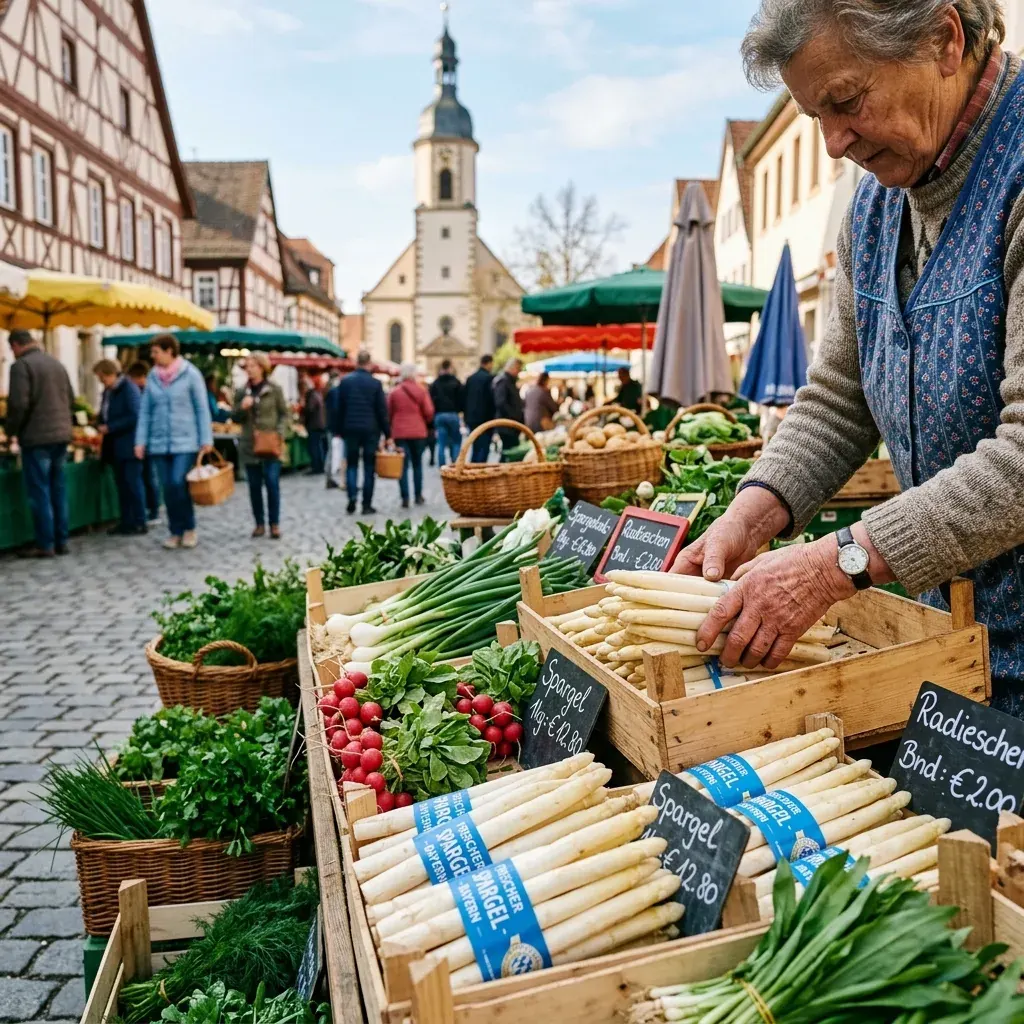 Saisonale Schätze auf dem Wochenmarkt