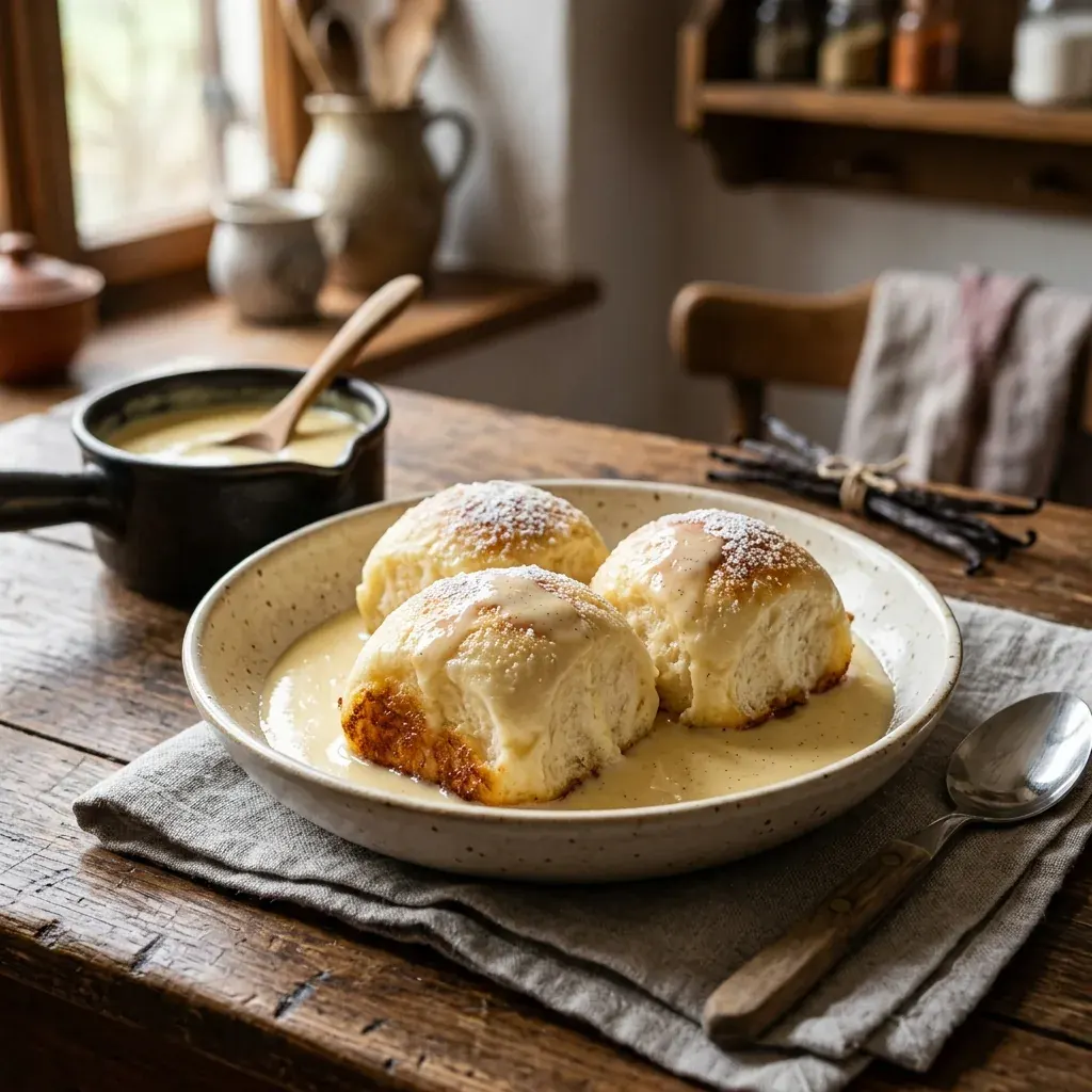 Dampfnudeln mit Vanillesoße