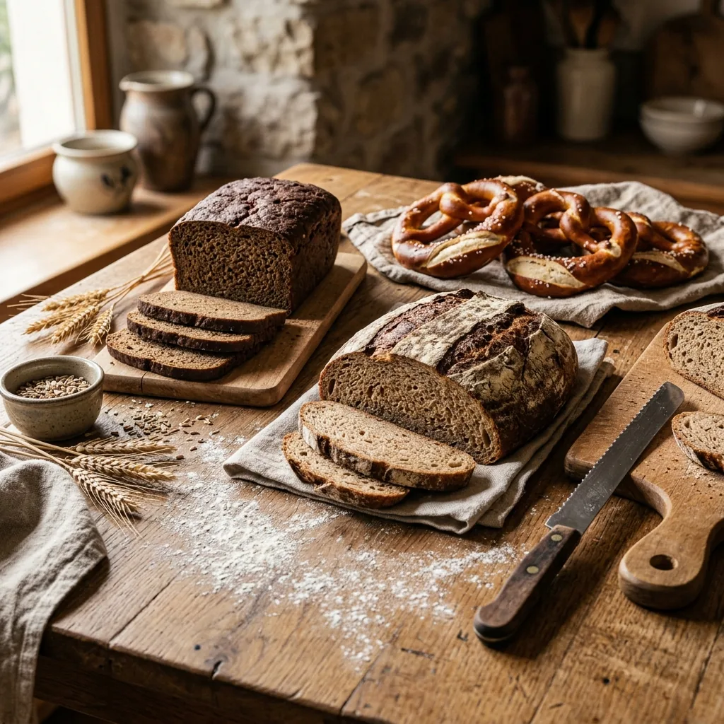 Deutsche Brotkultur — verschiedene traditionelle deutsche Brote