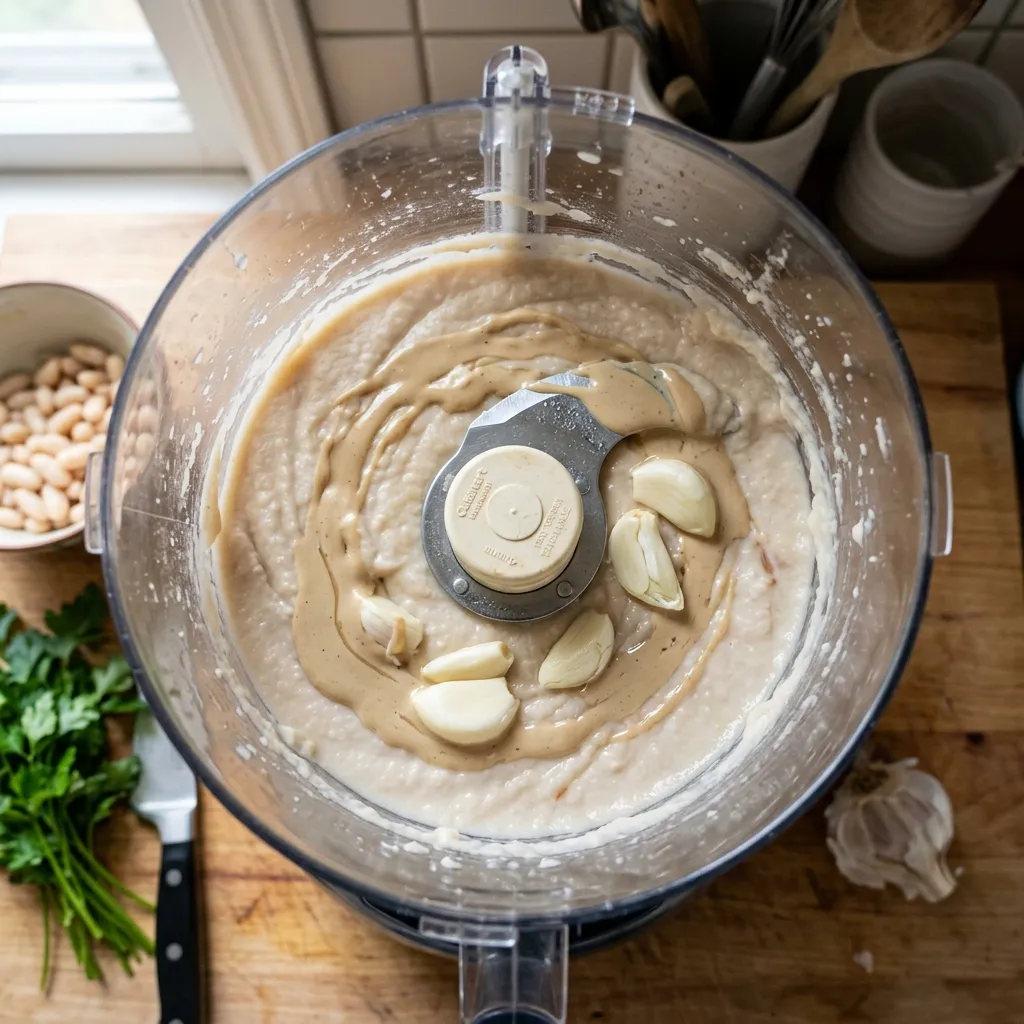 Bohnenpüree mixen