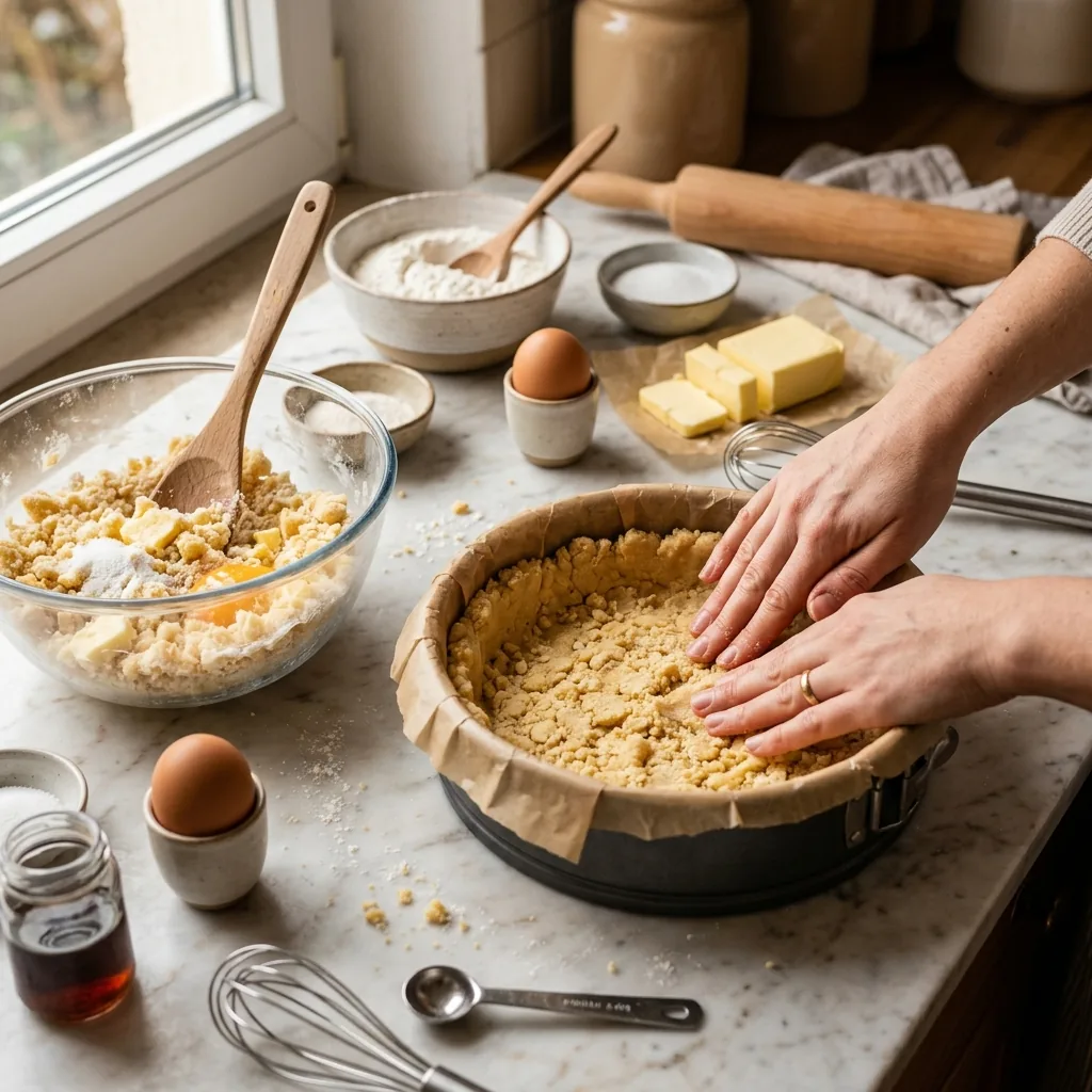 Original Klassischer Käsekuchen mit Quark Rezept zubereitet - Klassischer Käsekuchen mit Quark, Original Rezept, deutsche Küche, kochen, selber machen