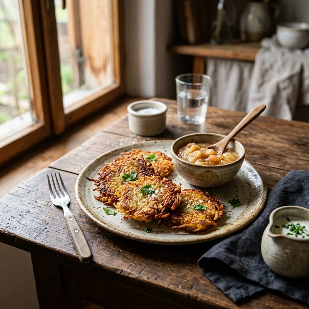 Knusprige Kartoffelpuffer