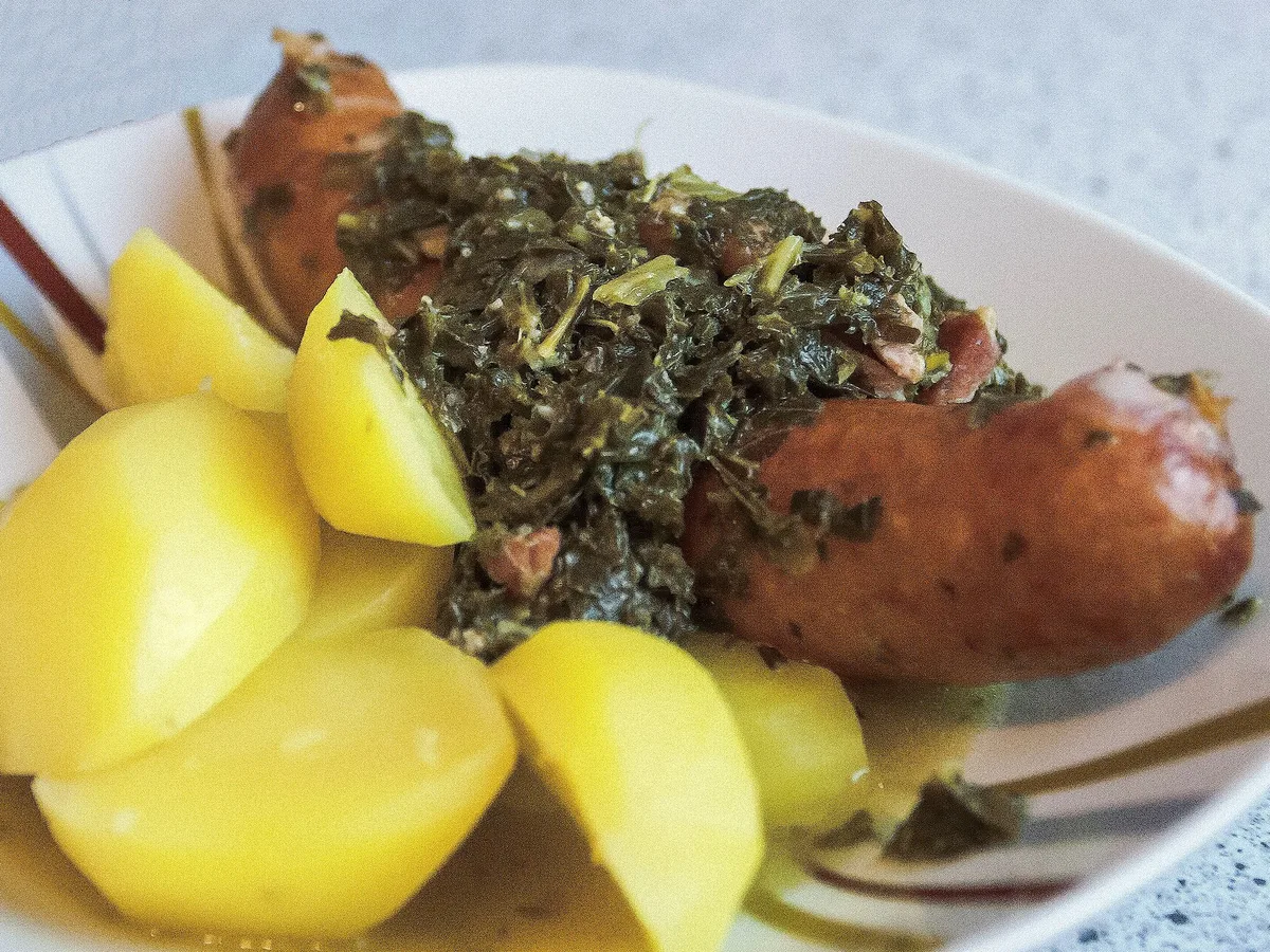 Original Norddeutscher Grünkohl mit Pinkel & Kasseler